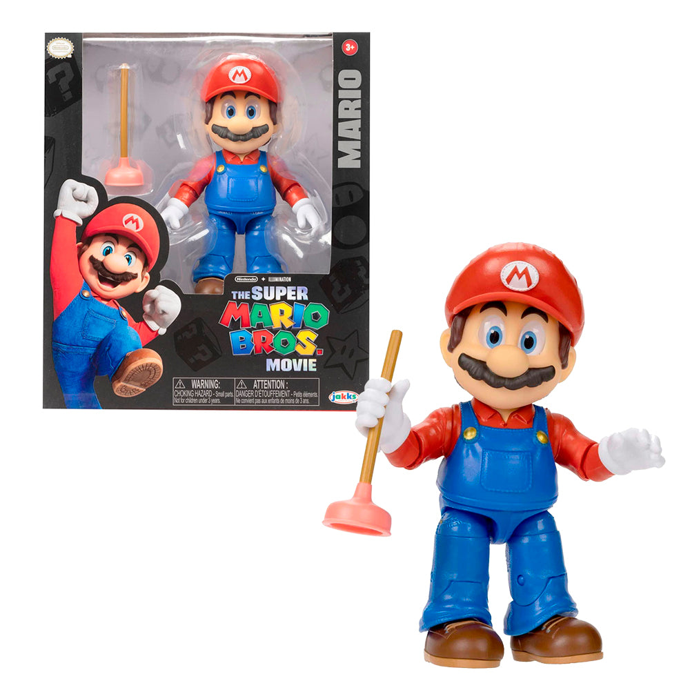FIGURA MARIO ARTICULADA SUPER MARIO BROS LA PELÍCULA FIGURA MARIO ARTICULADA SUPER MARIO BROS LA PELÍCULA